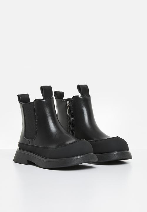 Pop Candy - Platform chelsea boots - black