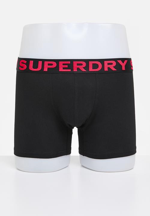 Superdry. - Boxer triple pack  - Black/Neon