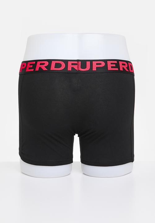Superdry. - Boxer triple pack  - Black/Neon
