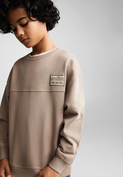 MANGO - Sweatshirt trip - light-brown