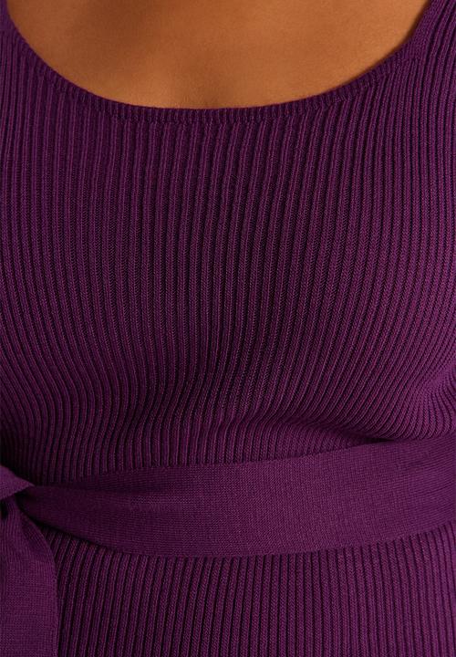 Trendyol - Plus Balloon Dress - Damson