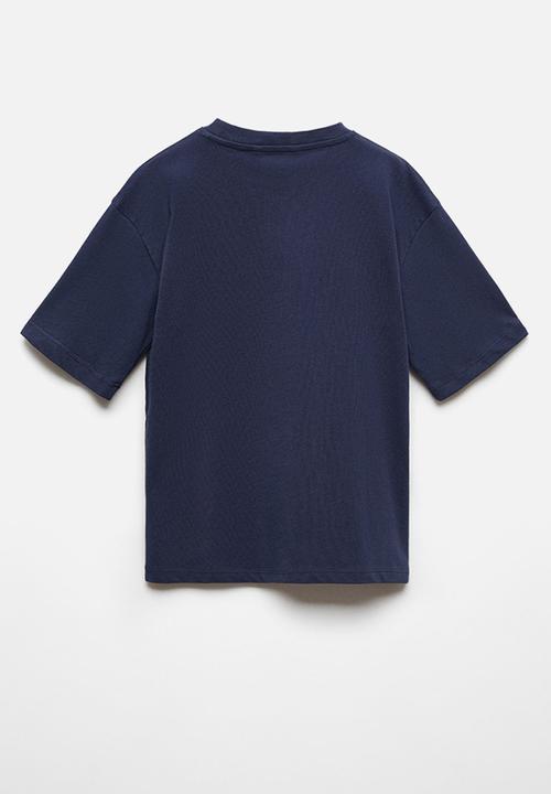 MANGO - T-shirt academy - navy