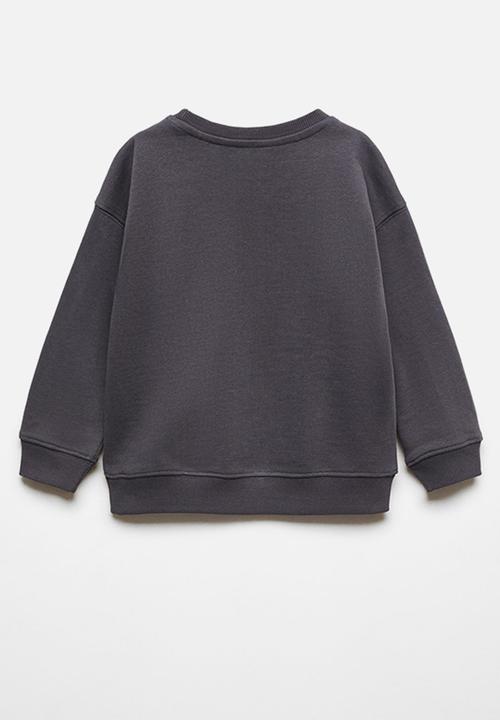 MANGO - Sweatshirt yeah - charcoal