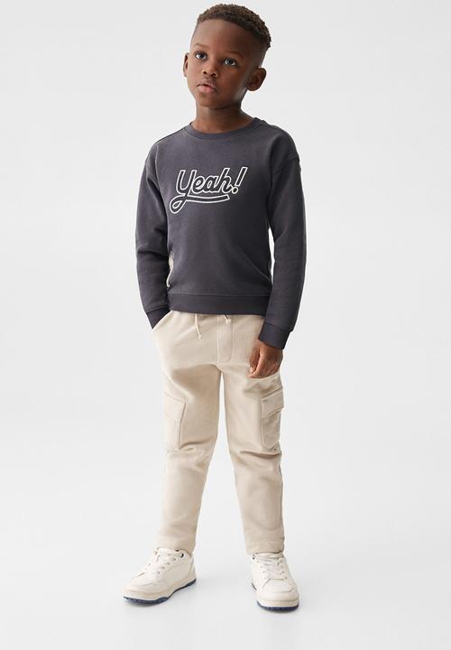 MANGO - Sweatshirt yeah - charcoal