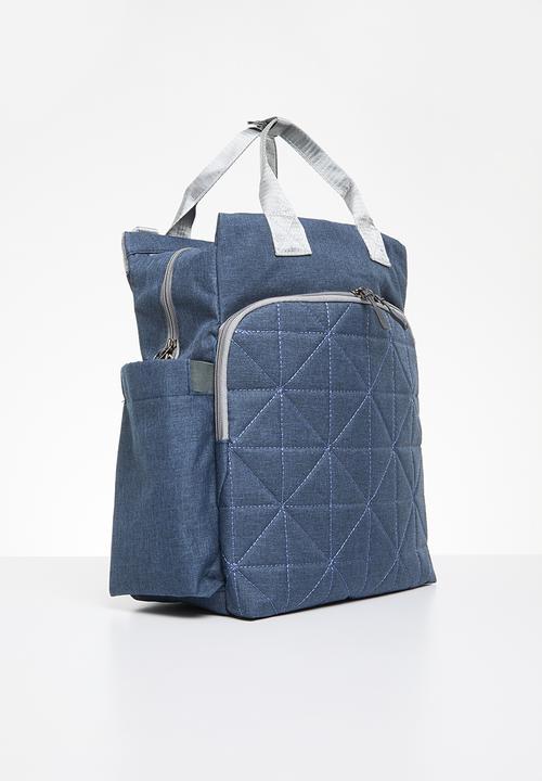 Pop Candy - Quilted nappy bag - blue