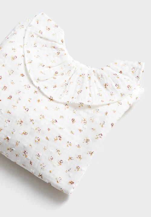 MANGO - Blouse rosi - offwhite