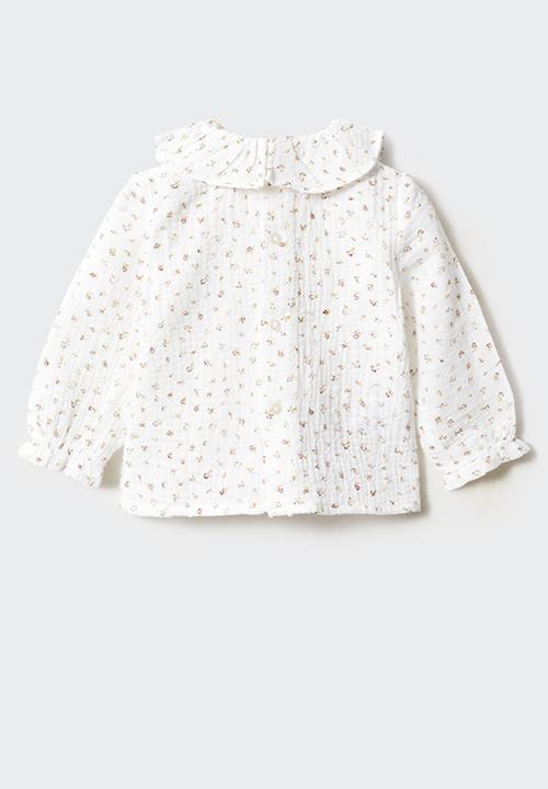 MANGO - Blouse rosi - offwhite