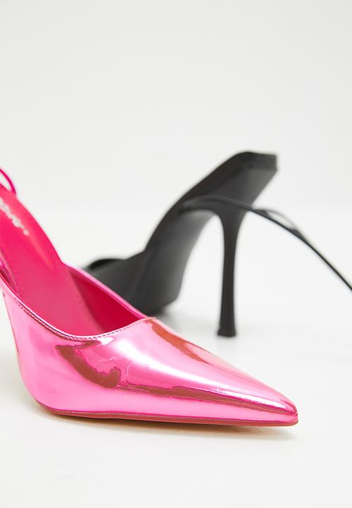 Public Desire - Verity wide fit heel - metallic pink