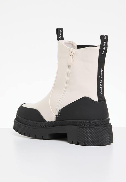 SISSY BOY - Demi chelsea boot - stone