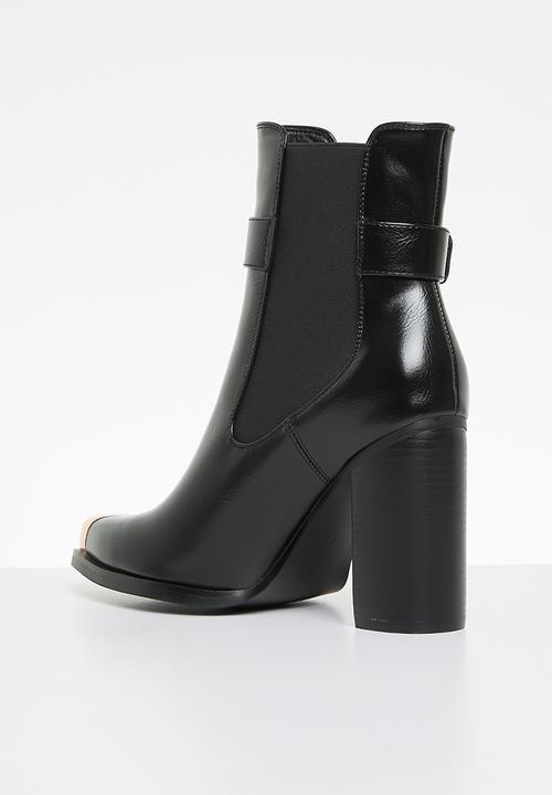 SISSY BOY - Tess block heel boot - black
