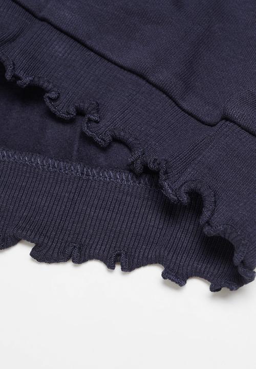 MANGO - Sweatshirt side - navy