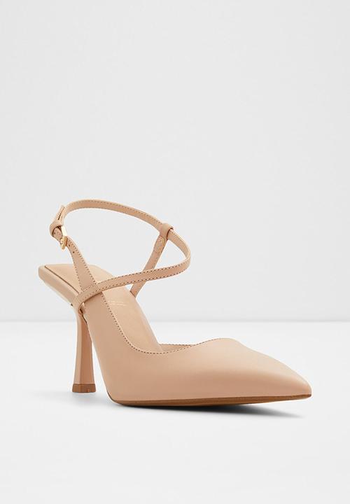 ALDO - Brunette leather court heel - bone