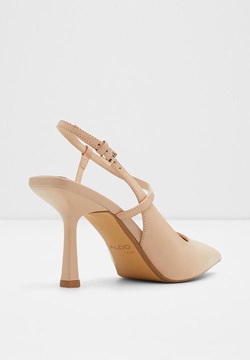 ALDO - Brunette leather court heel - bone
