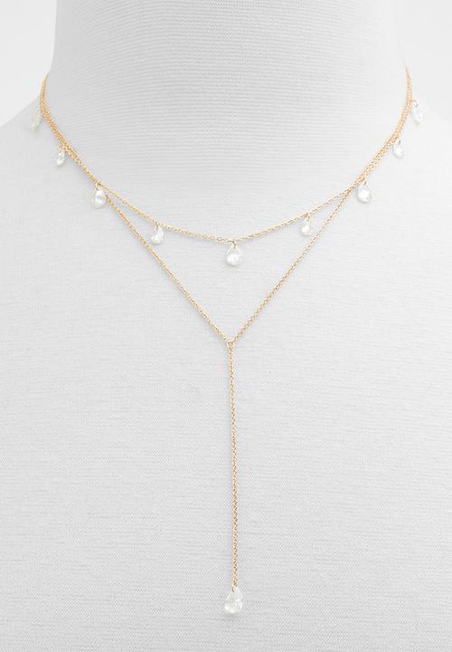 ALDO - Lagrima neckkace - gold