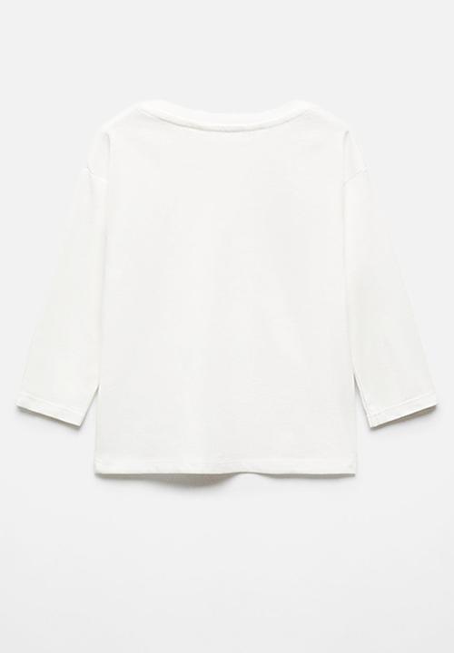 MANGO - T-shirt taxi - offwhite