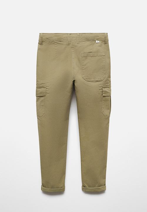 MANGO - Trousers cargo - khaki