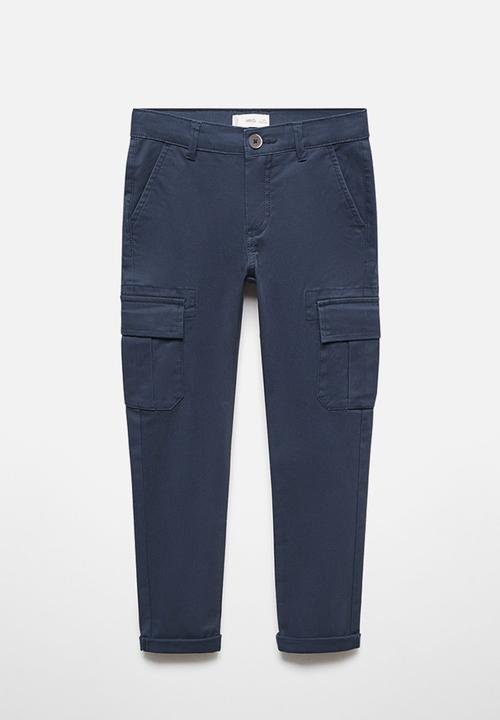 MANGO - Trousers cargo - navy