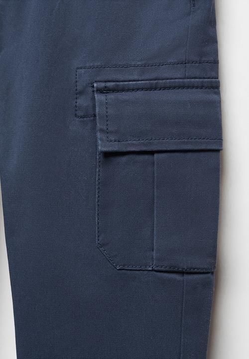 MANGO - Trousers cargo - navy