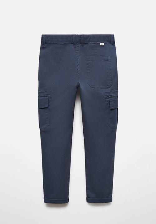 MANGO - Trousers cargo - navy