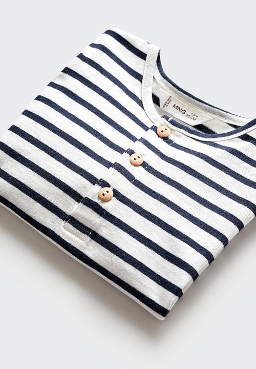 MANGO - T-shirt cadenet - navy