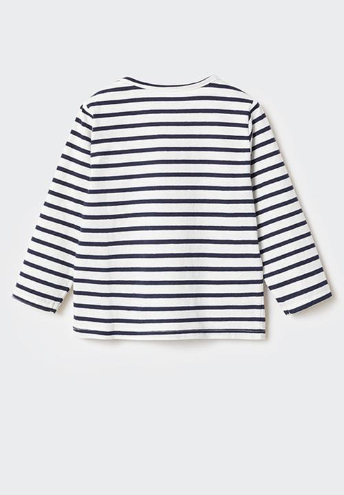 MANGO - T-shirt cadenet - navy