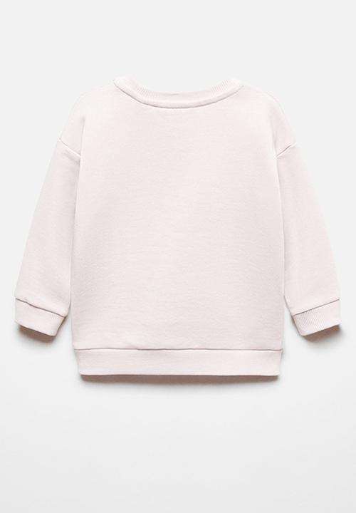MANGO - Sweatshirt flower - mauve