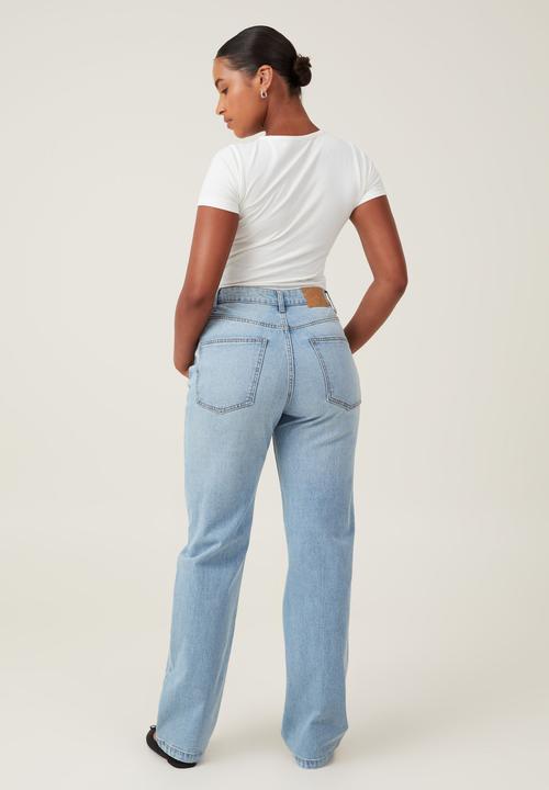Cotton On - Curvy Stretch Straight Jean - Cloud Blue