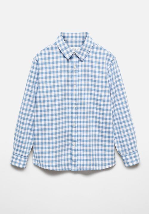 MANGO - Shirt david - sky-blue