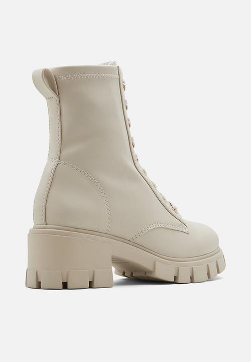Call It Spring - Robyn lace up boot - light grey