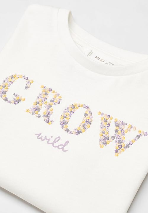 MANGO - T-shirt wild - offwhite