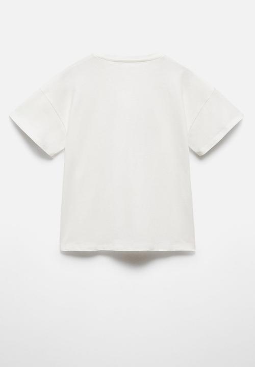 MANGO - T-shirt power - offwhite
