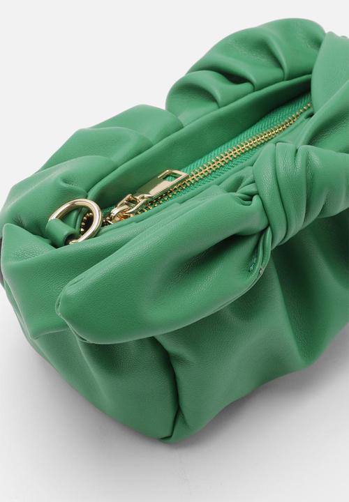 boohoo - Knot tie detail oversized clutch bag - green
