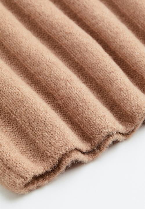 H&M - Rib-knit trousers - beige