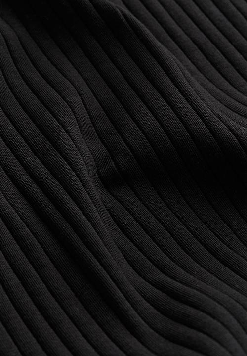 H&M - Ribbed bodycon dress - black