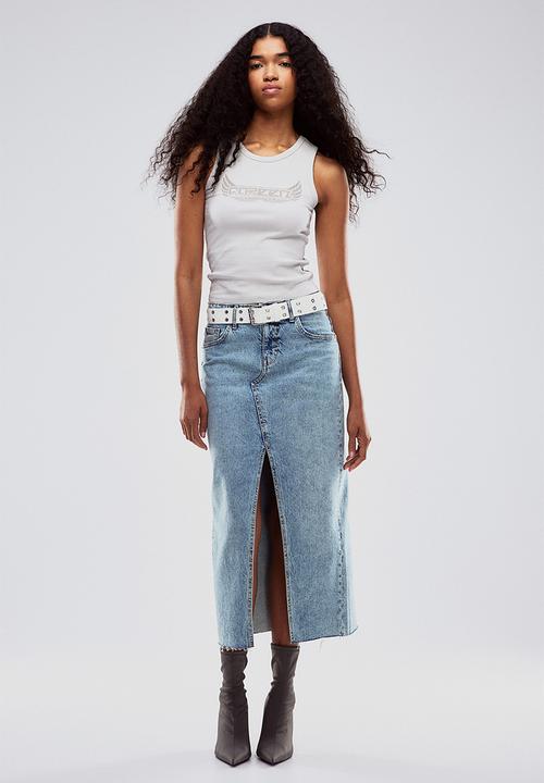 H&M - Ribbed vest top - grey