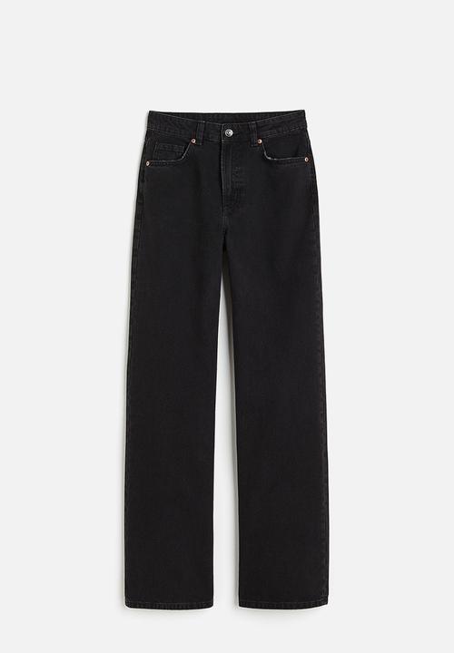 H&M - Wide high jeans - black