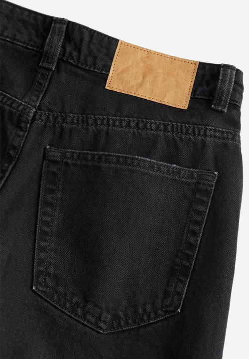 H&M - Wide high jeans - black