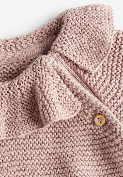 H&M - 2 piece knitted cotton set - powder pink