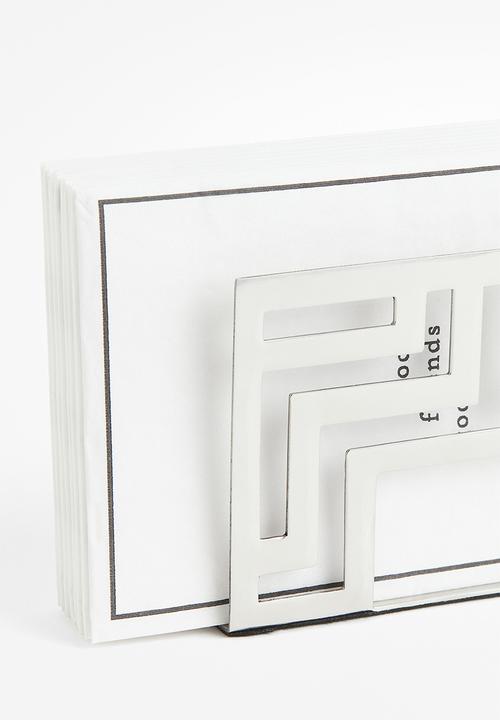 H&M - Metal napkin holder - silver