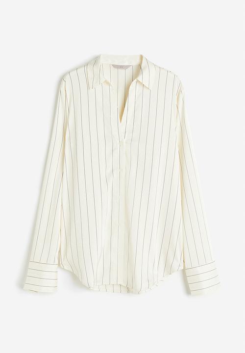 H&M - V-neck blouse - white