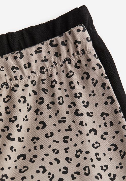 H&M - 2 pack cotton leggings - mole leopard print