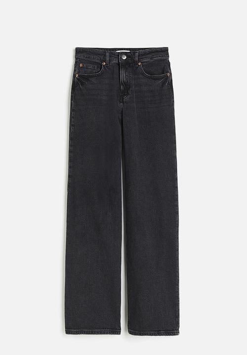 H&M - Wide high jeans - grey