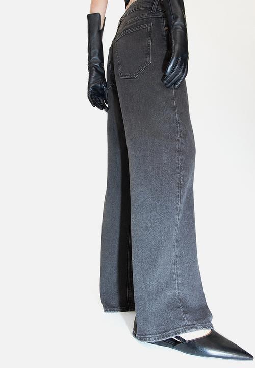 H&M - Wide high jeans - grey