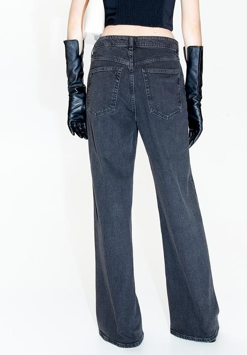 H&M - Wide high jeans - grey