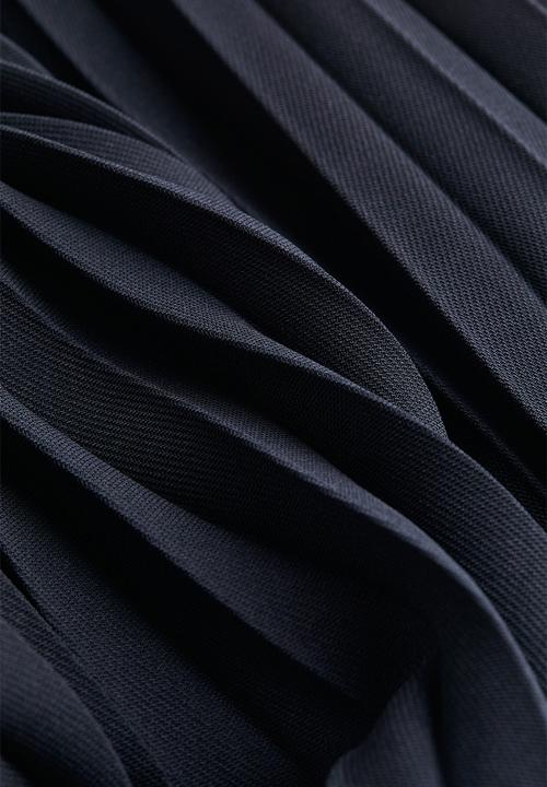 H&M - Pleated skirt - dark blue