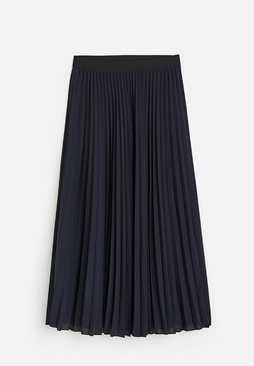 H&M - Pleated skirt - dark blue