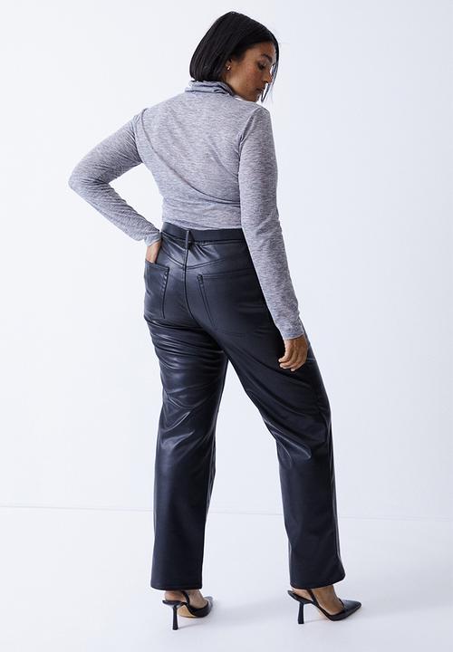 H&M - Polo-neck top - grey marl