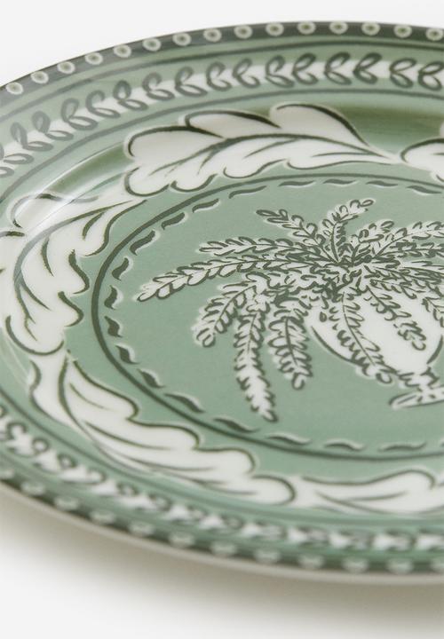 H&M - Porcelain mid plate - green