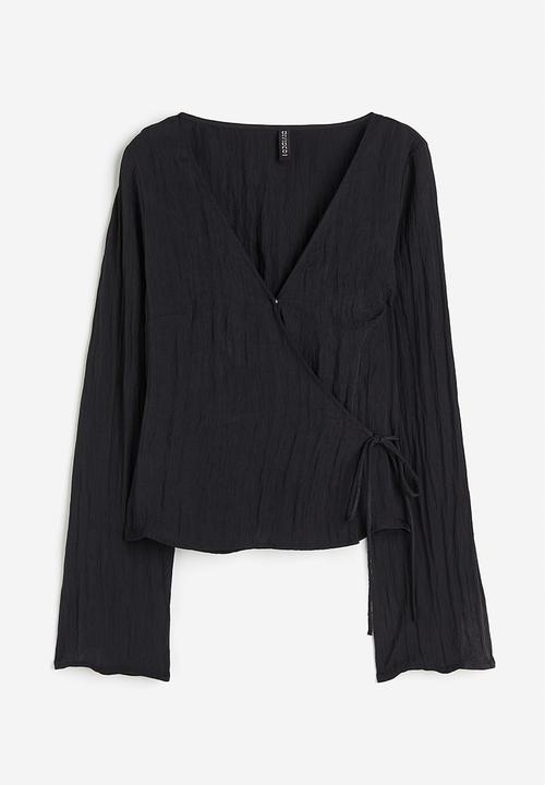 H&M - Wrapover top - black