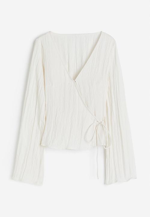 H&M - Wrapover top - white